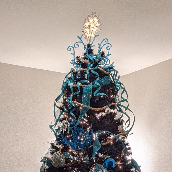 Kurt Adler Capiz Shell Christmas Tree Topper Star - Picture 3 of 4